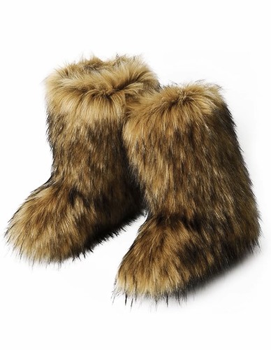 Women solid color faux fur - solid,