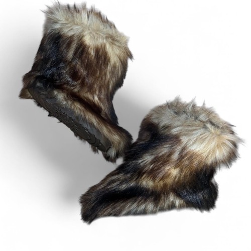 Women faux fur boots winter - faux,